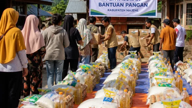 Majene: Pemerintah Provinsi Salurkan Bantuan Pangan untuk 150 Keluarga Miskin Ekstrem