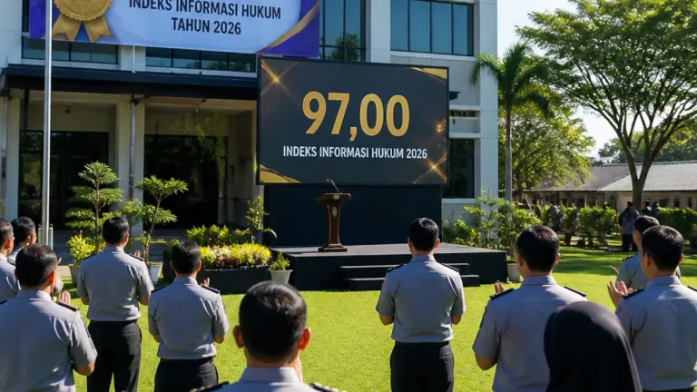 Majene Raih Nilai Tertinggi Indeks Informasi Hukum 2026, Kemenkum Sulbar Apresiasi