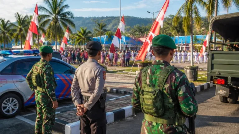 Manokwari Aman: TNI–Polri Pastikan Kondusifitas Saat Peringatan HUT ke-81 RI