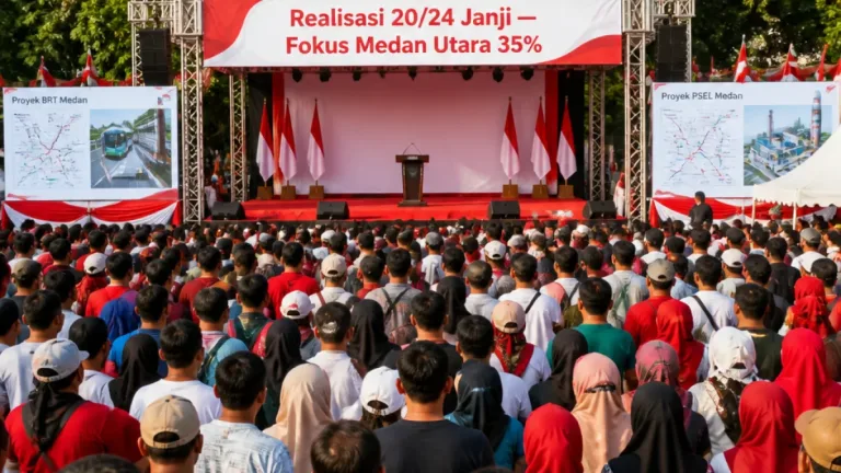 Medan: Wali Kota Paparkan Realisasi 20 dari 24 Janji, Tekankan Fokus ke Medan Utara