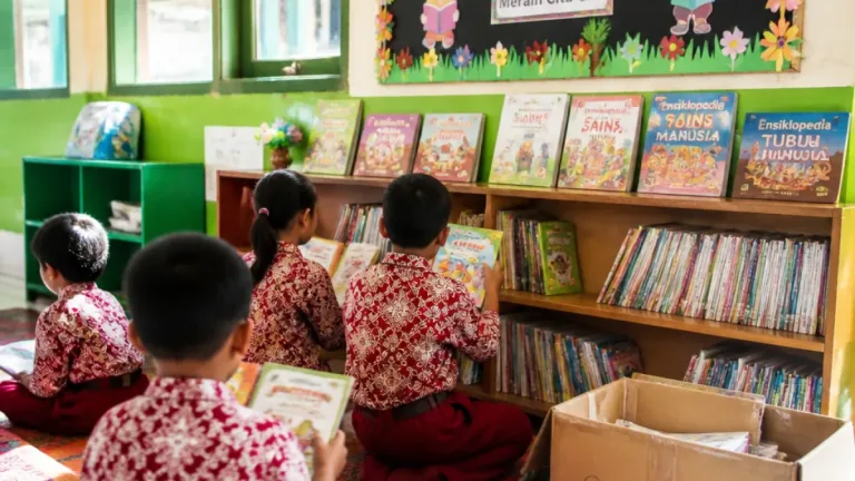 MORAZEN Yogyakarta Perkuat Literasi Anak di Yogyakarta dengan Tambahan 90 Buku di SDN 1 Temon Wetan