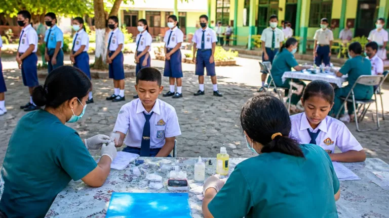 MTsN 1 Ende Gelar Skrining Kesehatan untuk Deteksi Dini Gangguan pada Murid