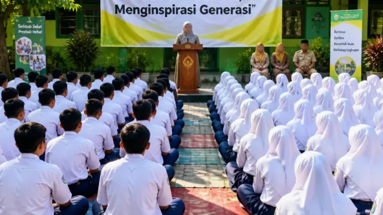 MUI Gresik Gelar 'Goes to School' di SMPN 2: Tekankan Jaga Salat dan Hindari Pergaulan Bebas