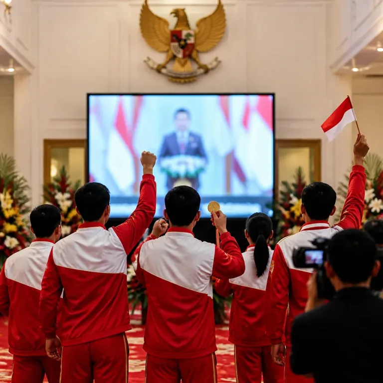 Presiden Prabowo Sambut Langsung Tim Bulu Tangkis Peraih Emas Pertama Indonesia di Asian Games 2026