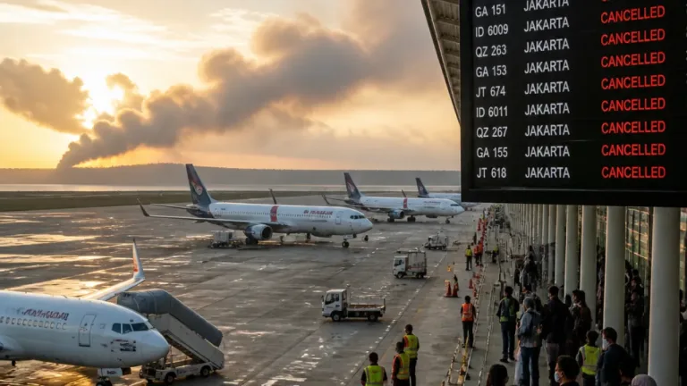 Palembang: 18 Penerbangan di Bandara SMB II Dibatalkan Akibat Sebaran Abu Vulkanik
