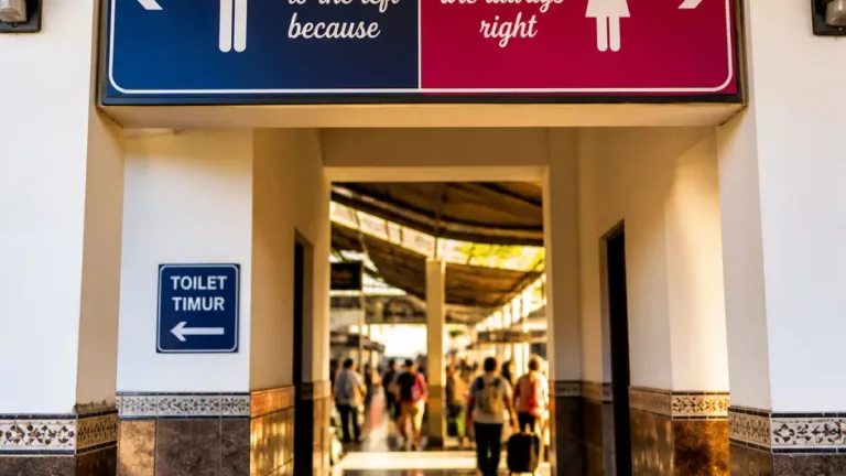 Papan Petunjuk Kreatif di Stasiun Semarang Tawang Hadirkan Sentuhan Humor untuk Pelanggan