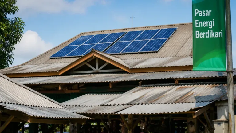 Pasar Kepandean Serang Terapkan PLTS 4 kWp lewat Program Pasar Energi Berdikari