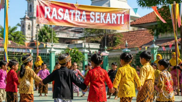 PAUD Aisyiyah I Perkenalkan Busana Pendalungan dan Permainan Tradisional di Probolinggo
