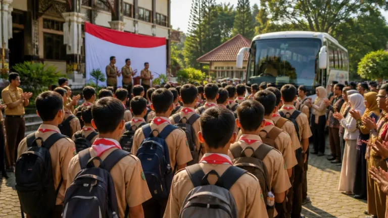 Payakumbuh Lepas 32 Anggota Pramuka ke Jambore Nasional XII di Cibubur