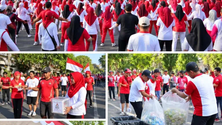 Pegawai Pemkot Batu Gelar Jalan Sehat HUT RI dan Galang Dana untuk Korban Gempa NTT