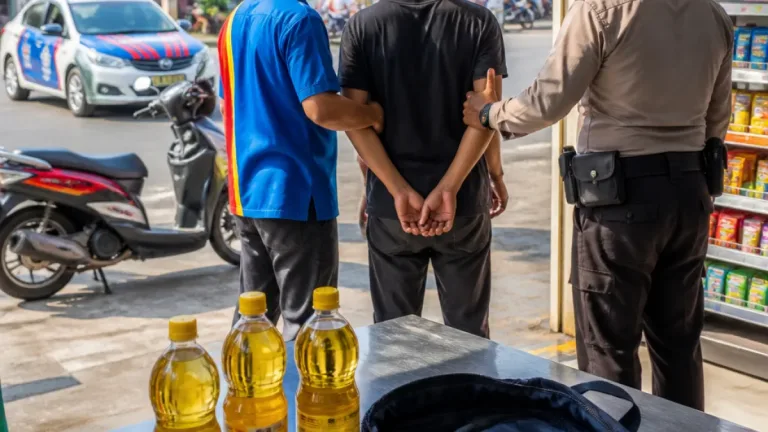 Pelaku Curi Minyak Goreng di 15 Indomaret Diringkus di Probolinggo