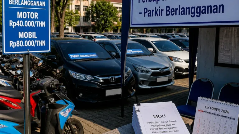 Pemerintah Genjot Kembalinya Sistem Parkir Berlangganan di Jember, Target Oktober 2026