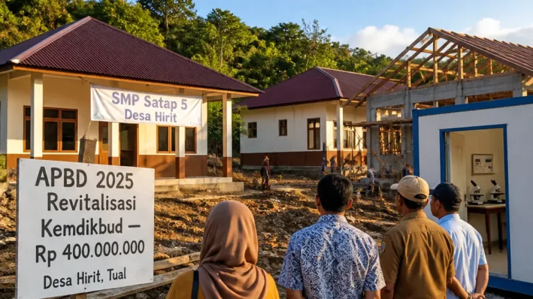 Pemerintah Kota Tual Perkuat Fasilitas Pendidikan di Desa Hirit melalui Pembangunan dan Revitalisasi