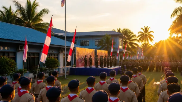 Pemko Lhokseumawe Dukung Pembinaan Karakter melalui Persami KKRI di Lapangan Mako Lanal