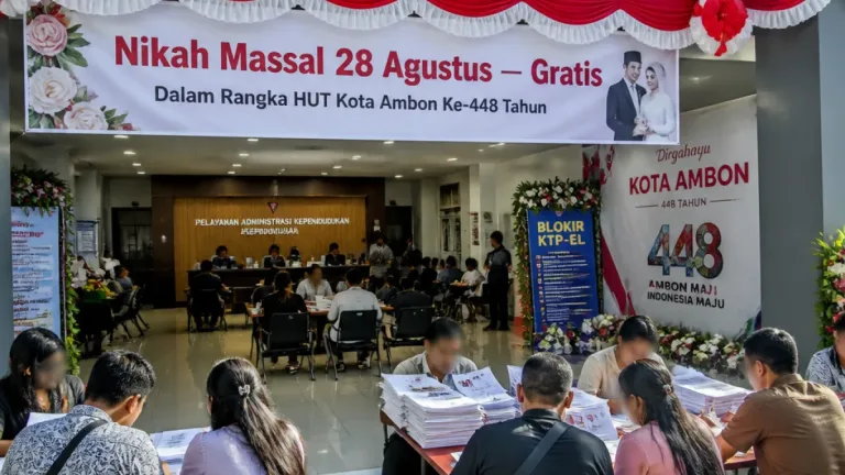 Pemkot Ambon Gelar Nikah Massal 28 Agustus, Kuota 200 Pasangan
