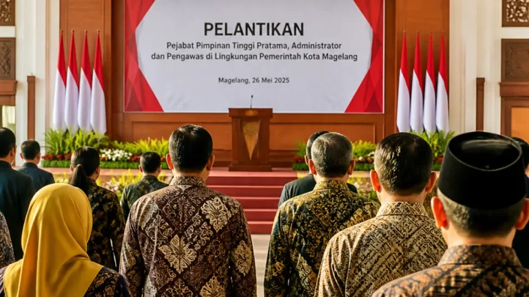 Pemkot Magelang Lantik Indah Dwiantari sebagai Pj Sekda, Larsita Kembali Pimpin Inspektorat