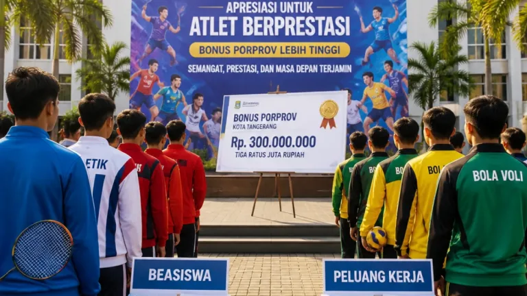 Pemkot Tangerang Siapkan Bonus Lebih Tinggi dan Jaminan Masa Depan untuk Kontingen PORPROV VII