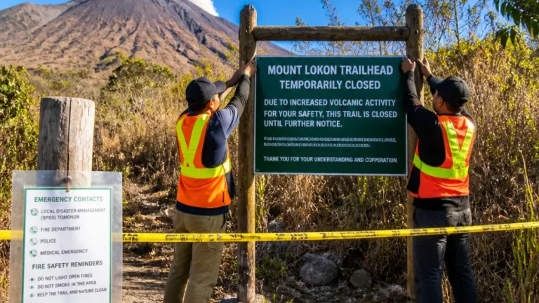 Pemkot Tomohon Larang Pendakian Gunung Lokon untuk Antisipasi Karhutla