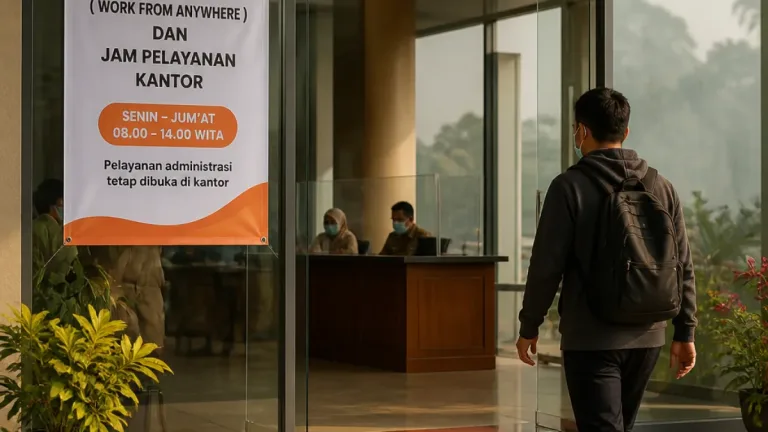 Pemprov Kaltara Terapkan WFA untuk ASN Akibat Kabut Asap, Pelayanan Publik Diatur Khusus