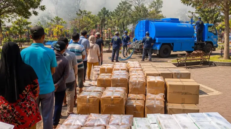 Pemprov Kalteng Bagikan 4.000 Paket Sembako Gratis di Sampit, Disertai Masker dan Bantuan Air Bersih