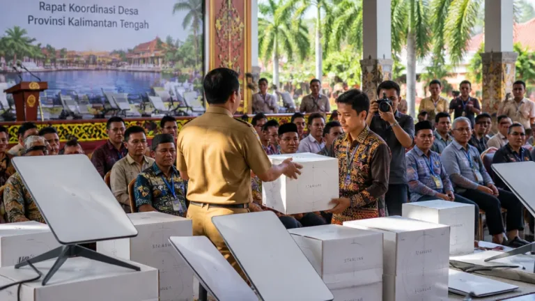 Pemprov Kalteng Hibahkan Ribuan Starlink untuk Perluas Internet ke Desa Terpencil