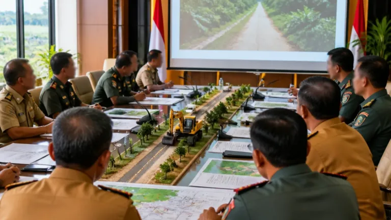 Pemprov Lampung Percepat Pembangunan Jalan Desa dengan Kolaborasi TNI dan Pemda