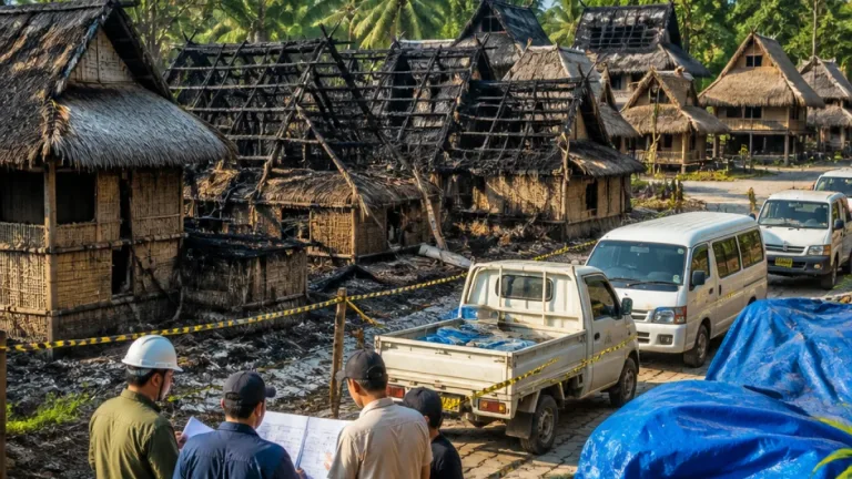 Pemprov NTB Bentuk Satgas untuk Mempercepat Pemulihan Desa Adat Sade Pasca Kebakaran
