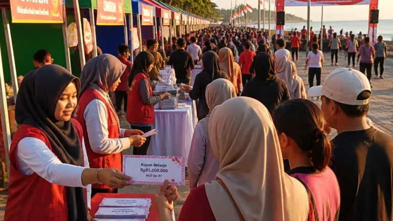 Pemprov Sulbar Bagikan Kupon Rp81 Juta untuk Dongkrak Penjualan UMKM di CFD Kemerdekaan