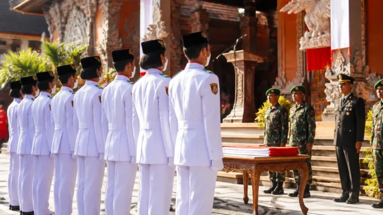 Pengukuhan Paskibraka Gianyar Perkuat Persiapan Upacara HUT RI Ke-81