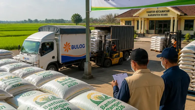 Penyaluran 7.542 Ton Beras di Kediri: Pemerintah Pastikan Bantuan Tepat Sasaran