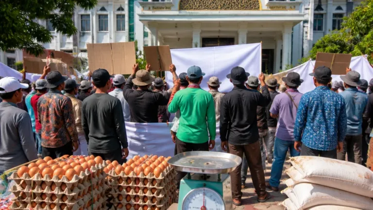 Peternak Telur di Pekalongan Tuntut Penurunan Harga Pakan dan Realisasi HPP