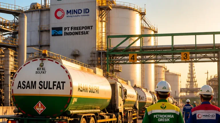 Petrokimia Gresik Perkuat Pasokan Asam Sulfat Bersama MIND ID dan Freeport