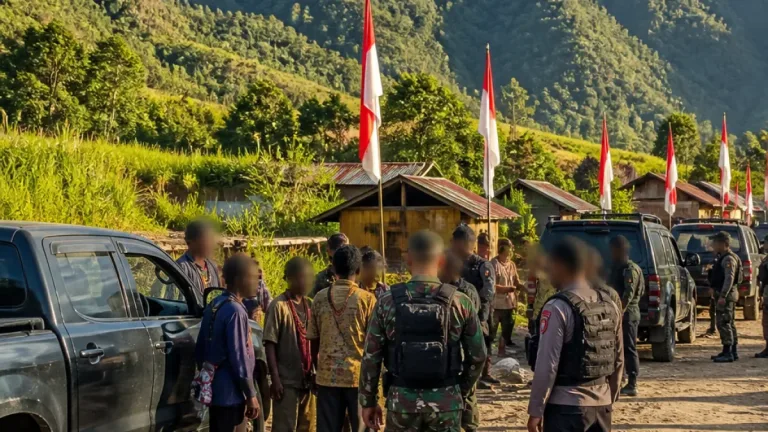 Petugas TNI-Polri Perketat Patroli di Intan Jaya Jelang HUT ke-81 RI