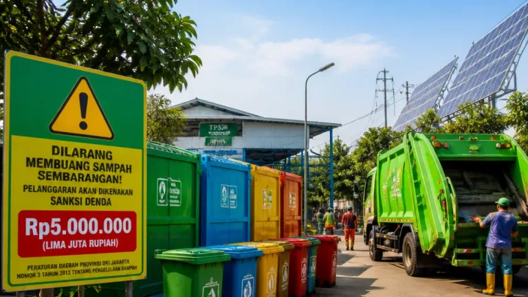 Pilah Sampah Jakarta Capai 23,14%: Pemerintah Kenakan Denda dan Target 100% pada 2028