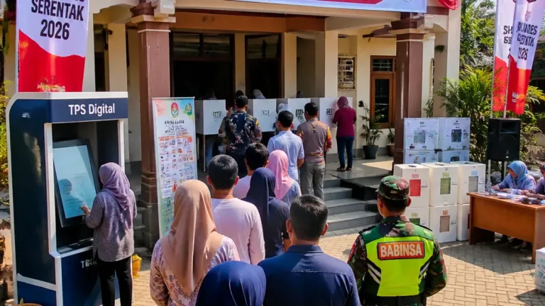 Pilkades Serentak di Bekasi: 3.107 TPS, 154 Berbasis Digital, Suasana Umum Kondusif