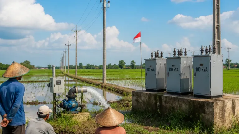 PLN UP3 Metro Perkuat Ketahanan Pangan Lampung Timur lewat Program Listrik Masuk Sawah