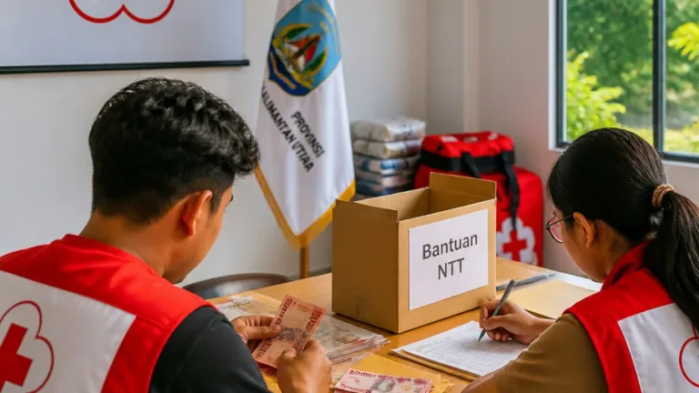 PMI Kaltara Kumpulkan Rp87,5 Juta untuk Korban Gempa di NTT