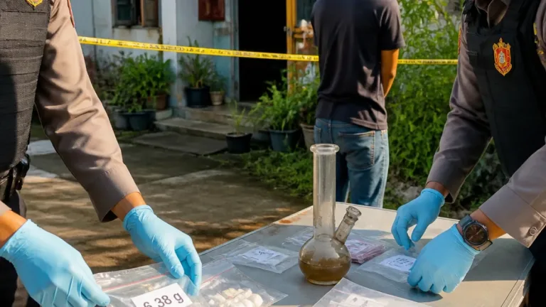 PNS Diduga Pengedar Sabu Dibekuk di Lubuklinggau, Total Barang Bukti 6,38 Gram
