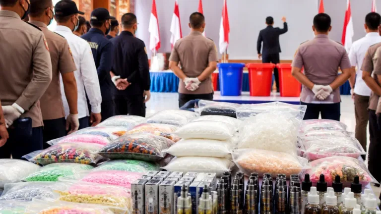 Polda Aceh Musnahkan Puluhan Ribu Ekstasi, Sabu, dan Ribuan Cartridge Etomidate