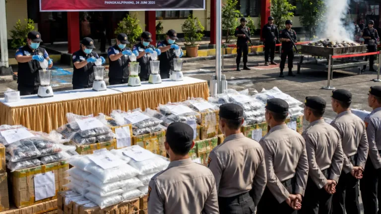 Polda Babel Musnahkan Narkoba Senilai Rp34,7 Miliar, 159 Tersangka Dari 133 Laporan Diamankan