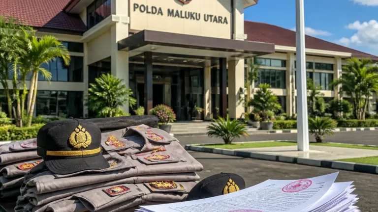 Polda Maluku Utara Pecat 21 Anggota Polisi: Disersi, KDRT, Pelanggaran Etika dan Narkotika