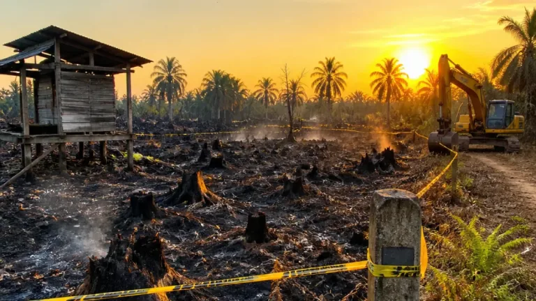 Polda Riau Tetapkan Dua Tersangka Karhutla 4 Hektare di Bengkalis, Lokasi Diduga KBKT