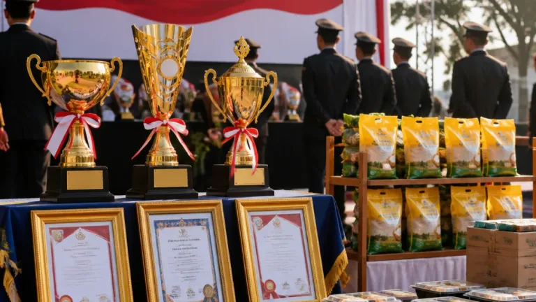 Polda Sumsel Sabet Tiga Penghargaan Nasional, Bukti Sinergi untuk Ketahanan Pangan dan Siskamling