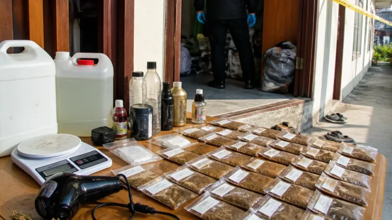 Polisi Bongkar Produksi Tembakau Sintetis di Kamar Kos Sidoarjo, Pengguna dan Perajin Diburu