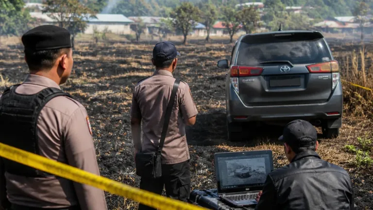 Polisi Selidiki Dugaan Pembakaran Lahan di SP1 Kali Bumi, Nabire