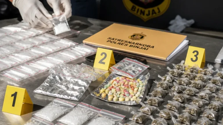 Polres Binjai Tangkap Tiga Terduga Pengedar Narkoba, Bukti Seriusnya Pemberantasan