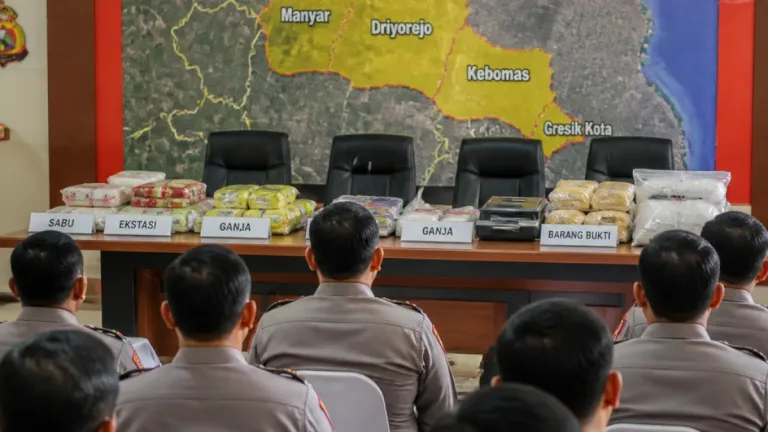 Polres Gresik Gelar Lat Pra Ops Tumpas Narkoba Semeru 2026, 103 Personel Diterjunkan
