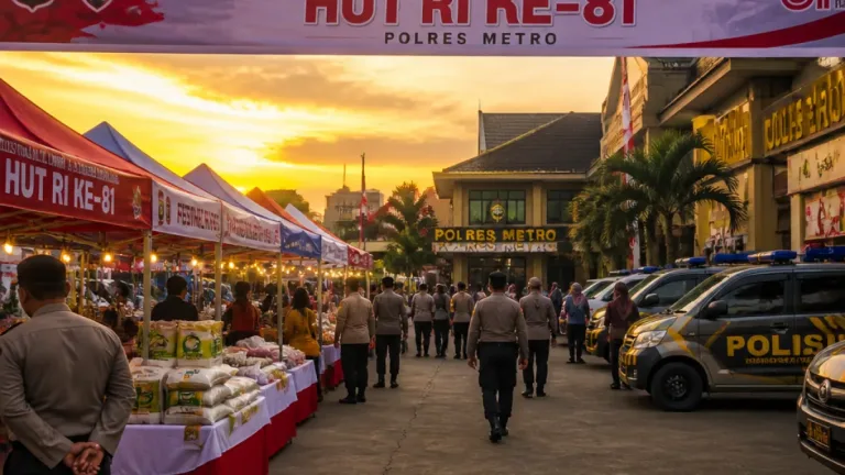 Polres Metro Tangerang Kota Gelar Festival UMKM dan Bazar Murah Sambut HUT RI