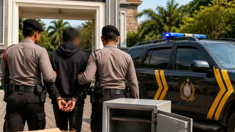 Polres Mojokerto Bekuk Sindikat Pembobol Brankas UAC, Kerugian Sekitar Rp1 Miliar
