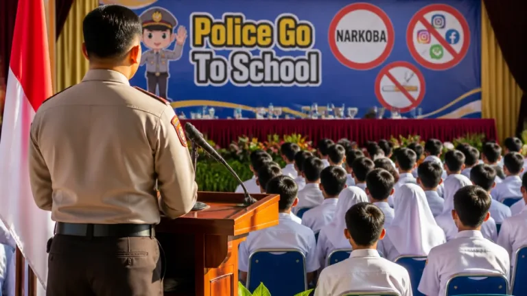 Polres Sambangi SMA Negeri 1, Kapolres Ingatkan Pelajar Prabumulih Waspada Narkoba dan Medsos